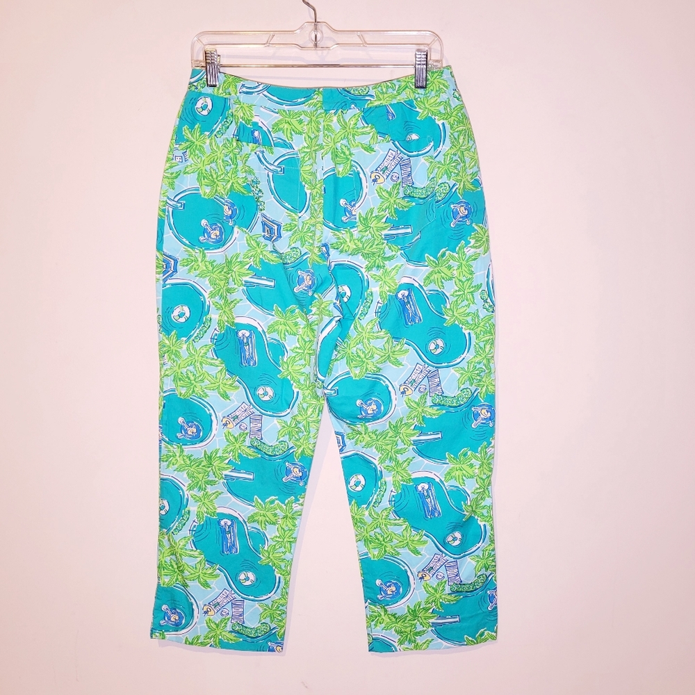 Lilly Pulitzer Vintage Poolside Print in Aqua - Picture 3 of 5